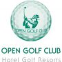 Logo de la marque OPEN GOLF CLUB Hotel Golf Resorts, collection de parcours de golf d'exceptions en Europe: France, Belgique, Espagne, Suisse...